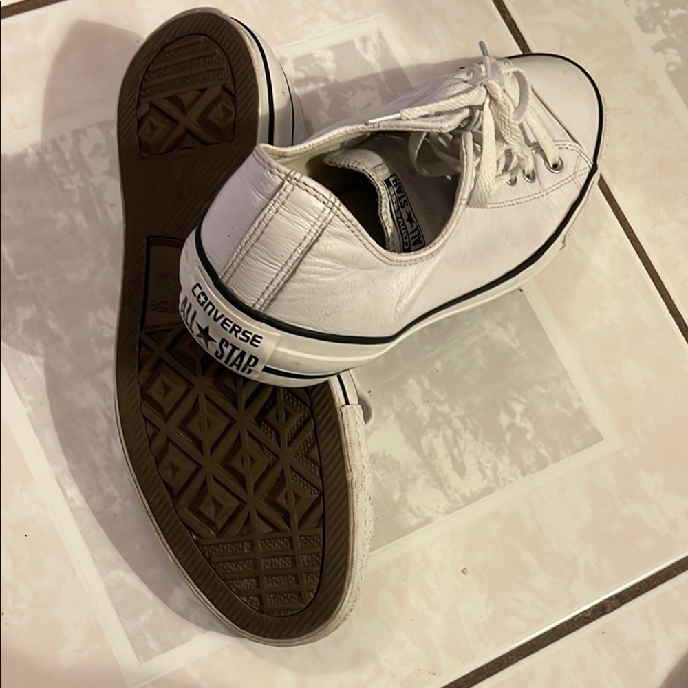 Converse Classic White Lace-Up Sneakers - Picture 5 of 7